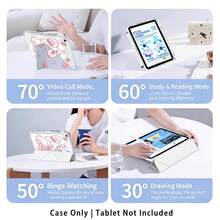 草莓兔图案，彩绘效果亚克力水晶保护套，3+Y折叠防弯折，兼容荣耀平板9/10、荣耀GT 11.5英寸/X9A/X9Pro等型号，兼容华为MatePad 11英寸（2023/2022）、MatePad Pro、MatePad 11.5（2026）等型号，兼容小米、苹果第十代/11（2025），平板电脑保护套兼容三星Galaxy Tab A9 Plus/A11/A11 Plus等型号 - 彩色 - 查看 7