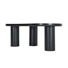 (Previous Reference: N625P256509510B) Irregular Cloud-Shaped Coffee Table, 107 Cm Long, 66 Cm Wide, 40.5 Cm High, MDF Top And PVC Legs, With Felt Pads - Black - View 11