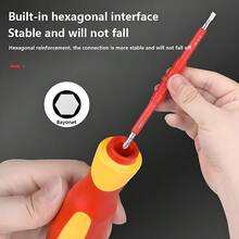 29件套螺丝刀套装，六角/一字头，10件装螺丝包，家居装修及工业手动工具套装，复活节和圣帕特里克节父亲节礼物 - [升級]工具箱 - 查看 5