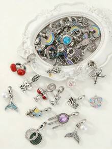 5/10/20pcs Random Fashion Bracelet Necklace DIY Accessories Couple Gift - Multicolor - View 4