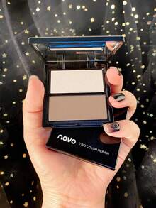 NOVO Palet Kontur 2-in-1, Termasuk Bronzer Matte, Highlighter, dan Bayangan Hidung, Cocok untuk Musim Dingin/Semi, Estetika Y2K, Riasan Natural & Modis, Cocok untuk Hadiah Ulang Tahun, Riasan Pesta - 01# Kue Pastri Kastanye - View 9