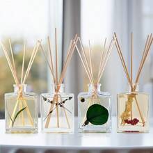 Juego de difusor de varillas con aroma a brisa marina y sal de mar de Urban Naturals - Hecho con aceites esenciales y botánicos reales - Botella de vidrio rectangular recargable y elegante - Hecho en EE. UU. - 20Pcs - Ver 7