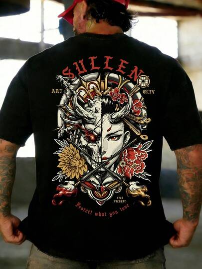  Krometka 男士时尚休闲街头风宽松短袖T恤 | 精美女士花卉印花 | 精致设计 | 春夏必备 | 百搭基础款 | 送朋友的最佳礼物 | 展现个性风格