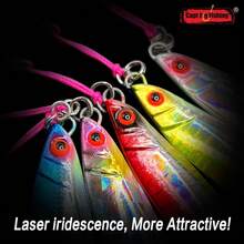 Señuelos de Jigging Vertical para Pesca Lenta, Anzuelos de Velocidad para Cabeceo, Señuelos Artificiales para Agua Salada y Dulce - 60g-5pcs-Colección 2 - Ver 3