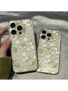 Estuche de espacio floral verde adecuado para Apple 16. - Multicolor - Ver 2