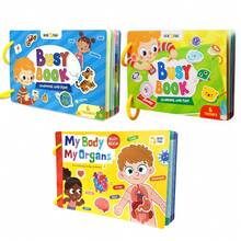 beartale 1 Libro interactivo para niños, incluye cuaderno de actividades, tarjetas flash sensoriales educativas, juguetes Montessori, que cubren temas como el Body, las emociones, la comida, los vehículos, los animales de granja, el espacio, ayuda a desarrollar habilidades cognitivas, juguete preescolar, juguete de viaje, regalo para niñas, niños, útiles escolares, materiales de aprendizaje, adecuado para verano/vuelta al colegio - Multicolor - Ver 16