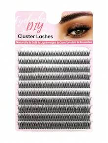 410 Pcs C Curl Cluster Lashes 10 Rows Fishtail Individual Eyelashes Extension DIY Soft Lashes Extension Natural Look Professional Clusters Eyelashes Extensions Makeup Tool 10-14mm Mixed Length False Eyelashes Fake Lashes Individual Lashes - C - View 6