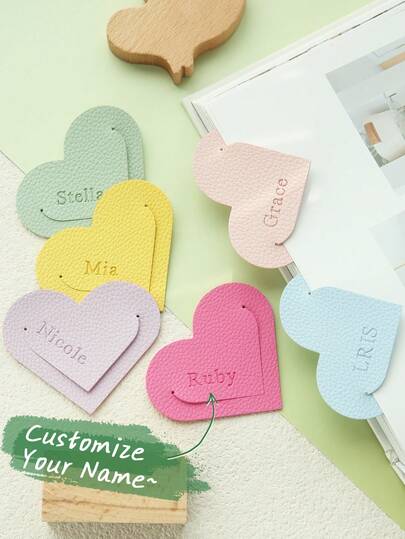 1pc Custom Initials Arrow Bookmark Customized Initials Arrow Bookmark Personalized Page Marker Corner Bookmark Book Lover Gifts Cute Accessories