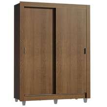 Ropero Closet Madesa Dalas Plus 2 Puertas Con Pies Color Marrón 01 - Marrón - Ver 8