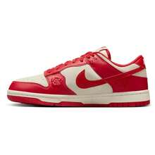 Nike Dunk Low Women's "Red Roses" Coconut Milk/Univer Red HF1986-100 - Red - View 1