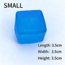 1pc Malleable Ice Cube Malt Slow Rebound Squeeze Toy, Sensory Toy For Stress Relief, Fidget Cube For Adults To Relieve Anxiety, Suitable For Classroom, Outdoor, Office, Desk Decor, Classroom Rewards, Birthday Gifts, Valentine's Day Gifts, Party Favors And Holiday Gifts - Multicolor - View 13