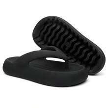 Women's Soft Cloud Flip-Flops, Super Comfortable And Soft - Black-black - View 1