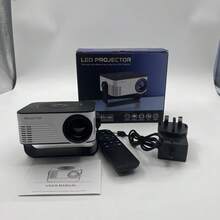 2026 Latest Transparent USB Mini Projector, Native 480P Full HD LED Video Projector, Manual Keystone Correction, Portable Outdoor Home Cinema Projector, Support AV For Camping, Movie Night And Home Entertainment - Black and White - View 12