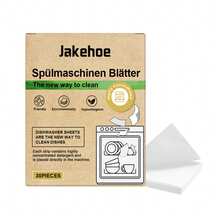 jakehoe 洗衣机清洁片，温和去除滚筒洗衣机污渍和水垢，制冰机除垢片，洗碗机清洁片，多用途除油亮洁清洁片，家用清洁套装，清洁卫生，快速高效 - 固體 - 查看 14