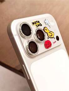 1片INS创意DIY镜头保护膜钢化玻璃贴膜，兼容 11 Pro Max/12 Pro Max/13 Pro Max/14 Pro Max/15 Pro Max/16 Pro Max/17 Pro Max手机镜头膜 - 彩色 - 查看 1