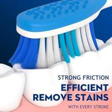 2k/Adult Hard Bristled Manual Toothb With Excellent Cleaning Effect Equipped With Tongue Coating B And Wavy Bristles For More Effective Cleaning Of Teeth 6pack - 如圖 - 查看 5