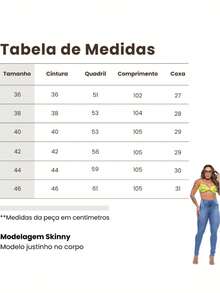 Calça Jeans Fem. Clara Premium Modela Levanta Bumbum Cós Cintura Alta Skinny c/ Elastano Com Lycra - CLARA - Visão 5