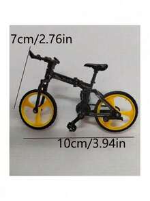 1个可折叠合金仿真手指自行车，创意新款速降山地自行车手指玩具 - 彩色 - 查看 6