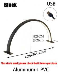 1pc 14"/20" White/Pink Acrylic Nail Lamp, Semi-Circular Nail & Beauty Lighting Lamp, LED Lighting Desk Lamp, USB Powered, Suitable For Commercial Nail Lighting, Beauty Lighting - Multicolor - View 23