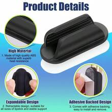 1/2pcs Cosmetic Organizer Clip, Makeup Brush Organizer Clip, Universal Holder, Silicone Material, Storage Supplies. - Multicolor - View 5