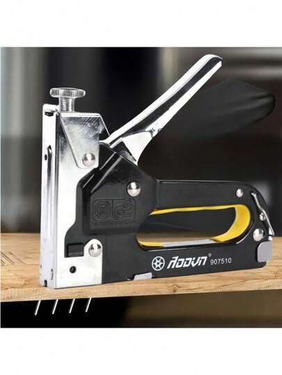 4-In-1 Heavy Duty Stapler Set, Manual Staple Gun, Adjustable Power Stapler, Suitable For Wood, Upholstery, Woodworking And Decoration DIY Projects