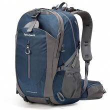 Hiking Backpack,Camping Backpack,40L Waterproof Hiking Daypack With Rain Cover, Lightweight Men's Women's Travel Backpack Rucksack For Working Commuting,Hunting,Outdoor Beginners,Mountaineering,Traveling, No Internal Frame - Xanh đậm - Xem 1