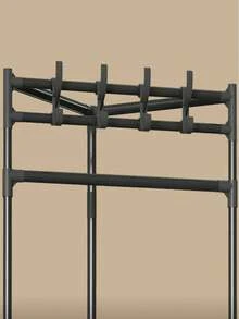 Corner Clothes Rack Floor Coat Rack 2 Tier 2 In 1 Corner Coat Rack - Black - View 10
