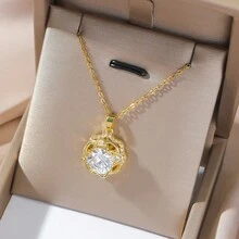 1 Set de Joyería Lujosa con Flores de Circonita Brillante, Regalo del Día de San Valentín - Multicolor - Ver 3