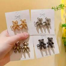 Bear Design Waist Cincher, Denim Waist Adjuster Buckle, Pants Waist Reducer Clips - Multicolor - View 4