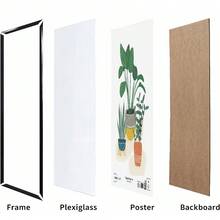 24x36 Black Flat Profile Wall Picture Frame For Photos And Posters - 1 - View 3
