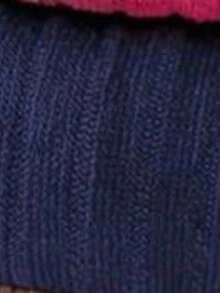 Women's Adult Wool Tights, Simple, Casual - Comfortable, Combed Wool, Winter - 藏蓝色 - 查看 2
