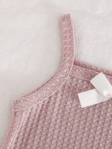 女婴无袖连体衣，新生儿春夏薄款吊带背心 - 彩色 - 查看 5