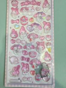 1pc Cartoon Music Anime Sticker, DIY Sticker, Waterproof Phone Sticker, Creative Sticker For Party, Handmade Phone Decoration Sticker, Gift. Some Styles May Have Color Variations And Will Be Sent Randomly. - Multicolor - View 17