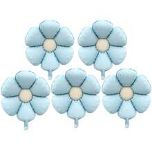 5pcs 18-Inch Pink Daisy Flower Foil Balloons, Decoration For Birthday Party, Festival, Anniversary - Multicolor - View 15