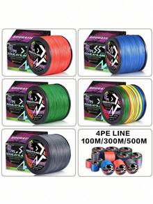 SOUGAYILANG 四股高品质PE编织钓鱼线 - 高强度、耐磨损、耐用 - 提供120码、360码和600码三种长度 - 彩色 - 查看 10