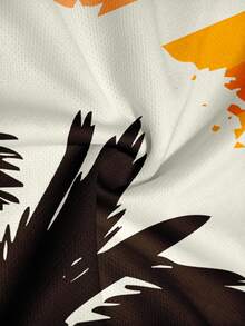 Men's Summer Vacation Style - Palm Tree Print Short Sleeve T-Shirt - Multicolor - View 5