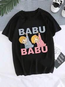 Janpanese Anime T-Shirt - Unisex Style, Valentine's Day, Ropa De Hombre, Summer, 2000s Style, Y2k, Women T-Shirt Manga Anime Oshi No Ko Harajuku Ullzang T Shirt Female Ai Ruby Akane Aquamarine Hoshino Clothes Tops Vacation Outfits Men, Y2k Clothes,Stylish Bohemian Aesthetic With Japanese-Inspired Artwork, Vintage Short Sleeve Round Neck Tee For Men's Gifts, Valentine's Day Gifts, St Patrick's Day Gifts, Women Gifts, Men Gifts, Boyfriend Gifts, Girlfriend Gifts, Mardigras - 黑色 - 查看 8