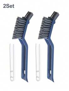 1个多功能缝隙刷，厨房炉灶清洁刷，地板缝隙刷，浴室窄缝小刷 - 藍色 - 查看 15