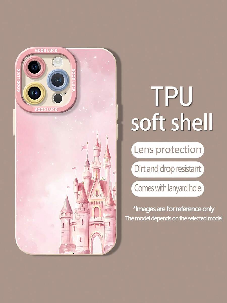 Castillo rosa de : fantasías de cuento de hadas. Esta elegante funda rosa es compatible con Samsung, Apple, VIVO, OPPO, , Transsion, , y Honor. Fabricada en silicona TPU, ofrece protección contra golpes y caídas, además de una sensación superior. Es un regalo ideal para familiares, amigos y seres queridos, y la elección perfecta para San Valentín y Año Nuevo. - Blanco - Ver 1