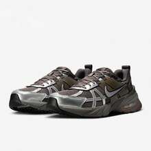 Nike New Men's V2K RUN Athletic Dad Shoes Retro Running Shoes - Brown/Silver - View 3