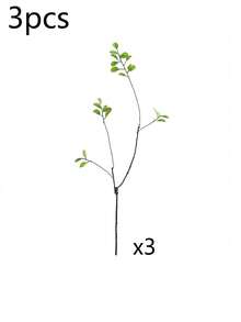 1/3 lá sung nhân tạo, thân dài - Lý tưởng cho cắm hoa, trang trí nhà cửa & văn phòng - Có thể dùng làm vật trang trí bình hoa và điểm nhấn cho bó hoa, phù hợp cho trang trí nhà cửa, văn phòng, quà tặng Ngày của Mẹ, quà tặng Ngày Valentine, trang trí Lễ Phục Sinh, trang trí bàn ăn, trang trí phòng học, cây giả - màu xanh lá - Xem 6
