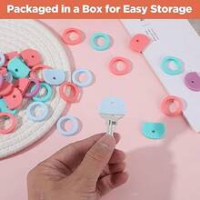 50Pcs Colored Key Covers Caps, 1" Standard Cute Key Caps, Keys Identifier Coding, Rings Soft Stretchy House Keys Covers Protectors For Small & Standard-Keys (Not For Odd-Shaped-Keys)50Pcs Colored Key Covers Caps, 1" Standard Cute Key Caps, Keys Identifier Coding, Rings Soft Stretchy House Keys Covers Protectors For Small & Standard-Keys (Not For Odd-Shaped-Keys) - 1__ - Xem 5