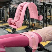 Hip Thrust Training Belt For Dumbbell, Hip Resistance Band With 14cm Width, Heavy Duty Hip Pad For Glute Bridge & Butt Exercise, For Dumbbell & Kettlebell Workout, Bow Step & Reverse Squat Gym Accessories, Sport, Gym, Home Exercise, Gym Weights, Weights, Women's Weights, Sport Accessories, Gym Accessories, Pink&Black - 彩色 - 查看 6