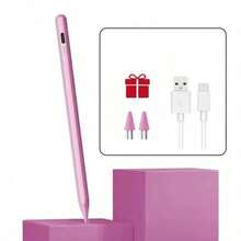 Tangle-Free Stylus Pen This Is A Universal Stylus Upgrade Compatible With Apple IPads 2018-2025, Requiring No Bluetooth Connection. It Features A 20-Hour Battery Life, High Sensitivity, Tilt-Adjustable Design, And Anti-Accidental Touch Features. It's Compatible With IPads A16/11/10/9/8/7/6, Pro 12.9/11/33.0-Inch M4, Air 3/4/5/M2/M3, And Mini 5/6 Easter Spring Gift 5/6. - Multicolor - View 10