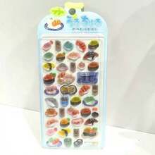 Kawaii 3D Shiny Animal & Food Stickers – Cute Japanese Pop Seal For Scrapbooking, Journals, Kids Crafts, And Decor - Multicolor - View 3