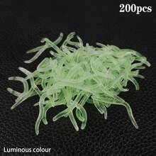 50/100/200pcs Earthworm Soft Bait - Red Maggot Plastic Lure With Bionic Worm Design And Fish Scent - Multicolor - View 18