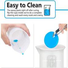 5pcs Silicone Liquid Measuring Cups, Multi-Functional Baking & Cooking Measurement Cups, Essential Kitchen Tools For Resin Crafting - Multicolor - View 11