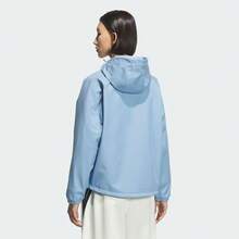 Adidas Logo Zip-Up Hooded Athletic Casual Jacket For Women. - Light Blue - View 2