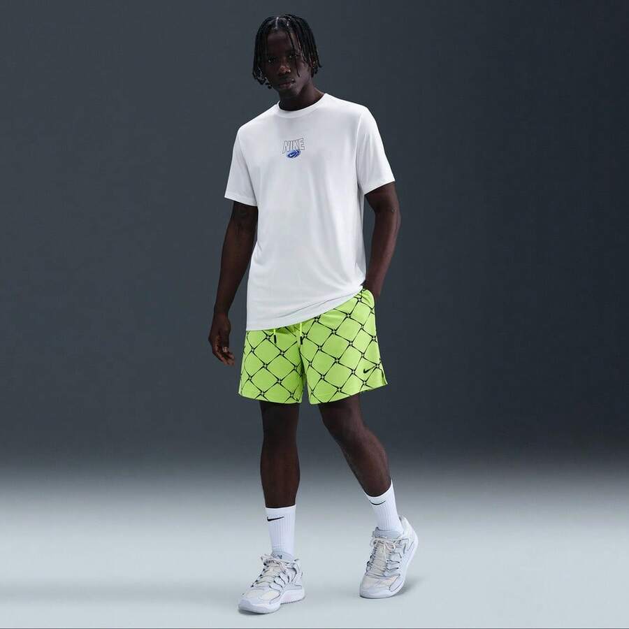 Nike Men's AS M NK DF 6IN SHORT STREET Knit Shorts HV1891-702 - Yellow - View 1