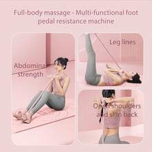Fashion Puller Exercise, Fitness Resistance Band, Pedal Resistance Band With Handle,8 Tube Pedal Resistance Device, Multifunctional Elastic Yoga Resistance Band For Intense Core - C# - Xem 5